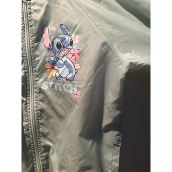 NWOT Disney Stich Mint Color Girl Hooded Windbreaker Style Size 16-XL - Picture 5 of 9